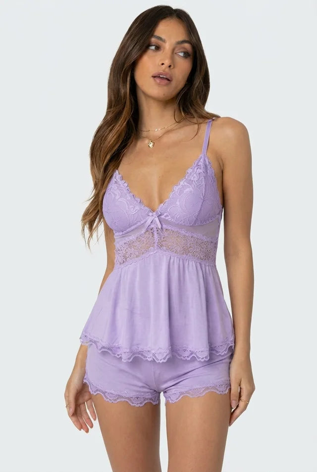 Conjunto Mujer de Encaje Ajuste Elegante