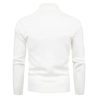 Suéter Hombre de Punto Casual Cuello Alto
