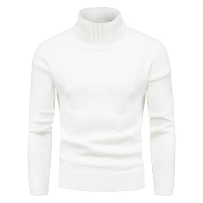 Suéter Hombre de Punto Casual Cuello Alto