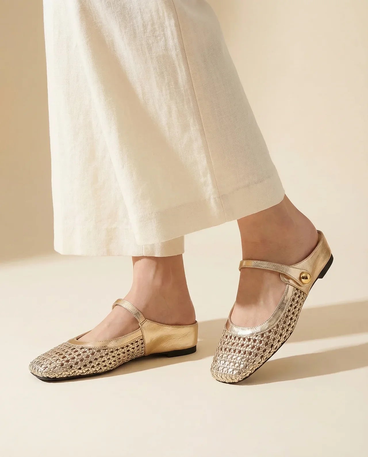 Sandalias Mujer Trenzadas Estilo Mary Jane