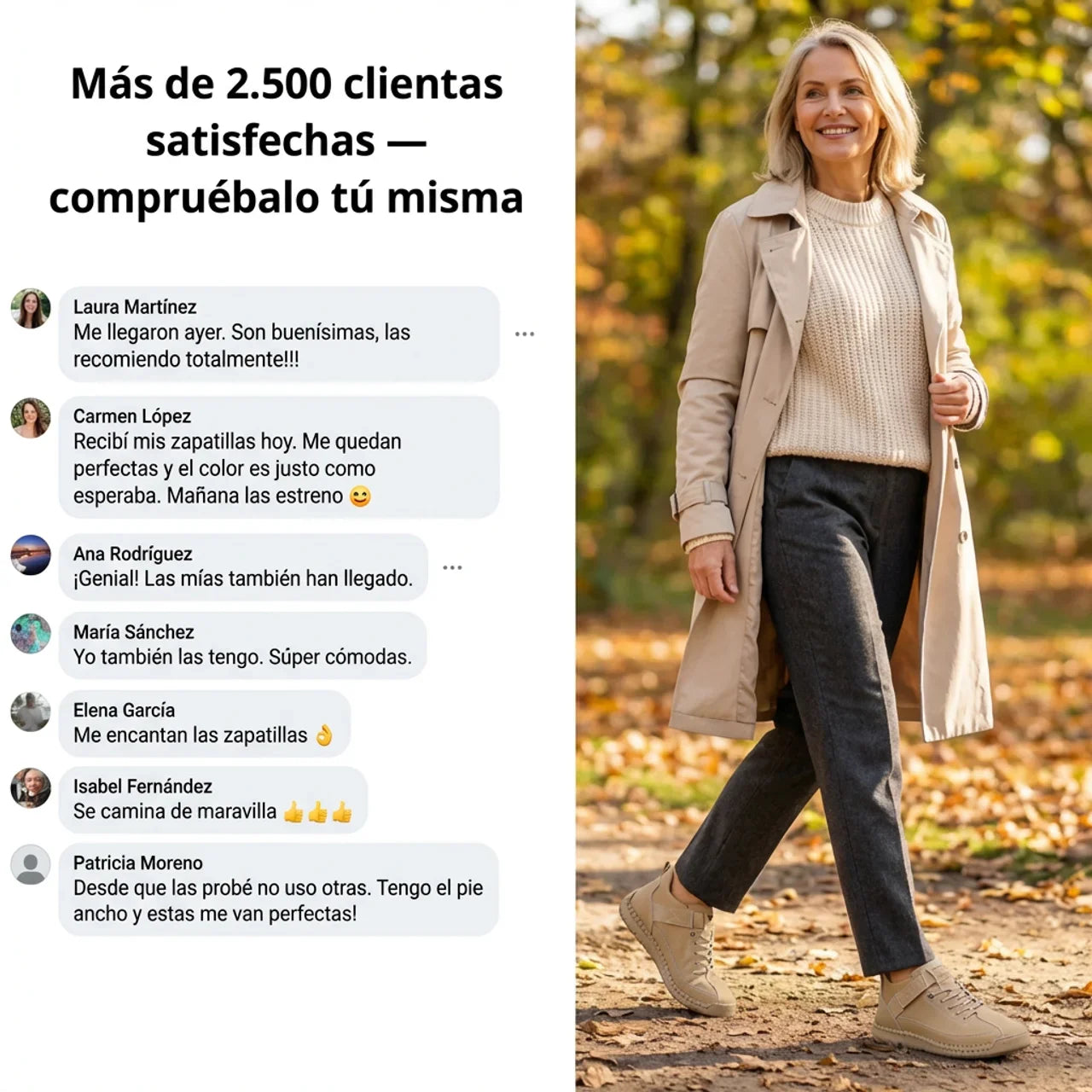 Zapatillas Ortopédicas Mujer Comodas Ajuste Ergonómico