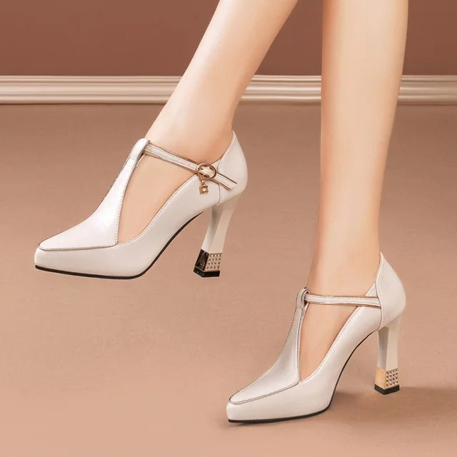 Tacones Mujer Elegantes Diseño Brillante
