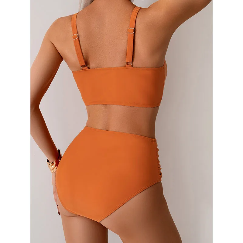 Bikini Mujer de Talle Alto con Detalle de Giro