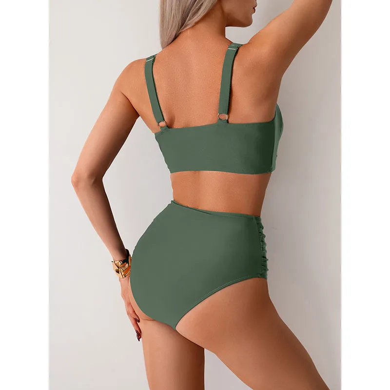 Bikini Mujer Talle Alto Detalle Torcido