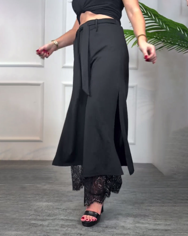 Vestido Largo Mujer de Encaje Diseño Romántico Femenino