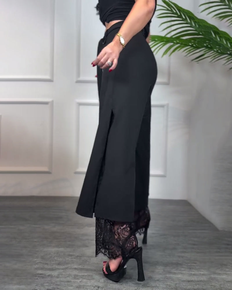 Vestido Largo Mujer de Encaje Diseño Romántico Femenino