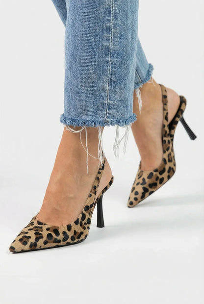 Tacones Mujer de Estampado Animal Ajuste Elegante