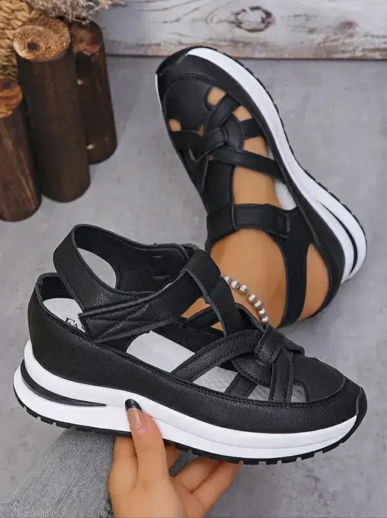 Sandalias Mujer de Cuña Comodas Ajuste Ergonómico