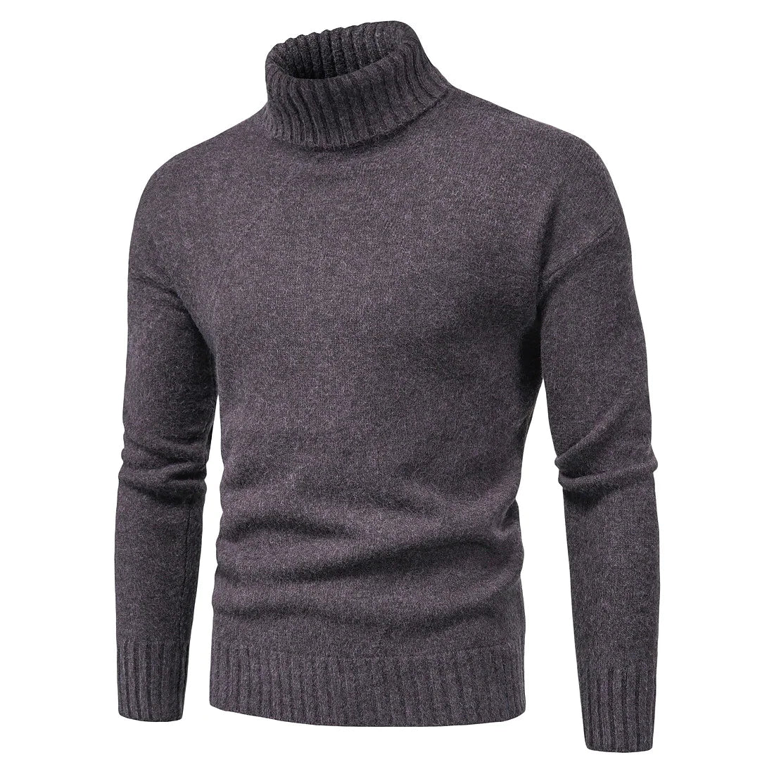 Suéter Hombre de Punto Casual Cuello Alto