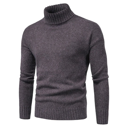 Suéter Hombre de Punto Casual Cuello Alto