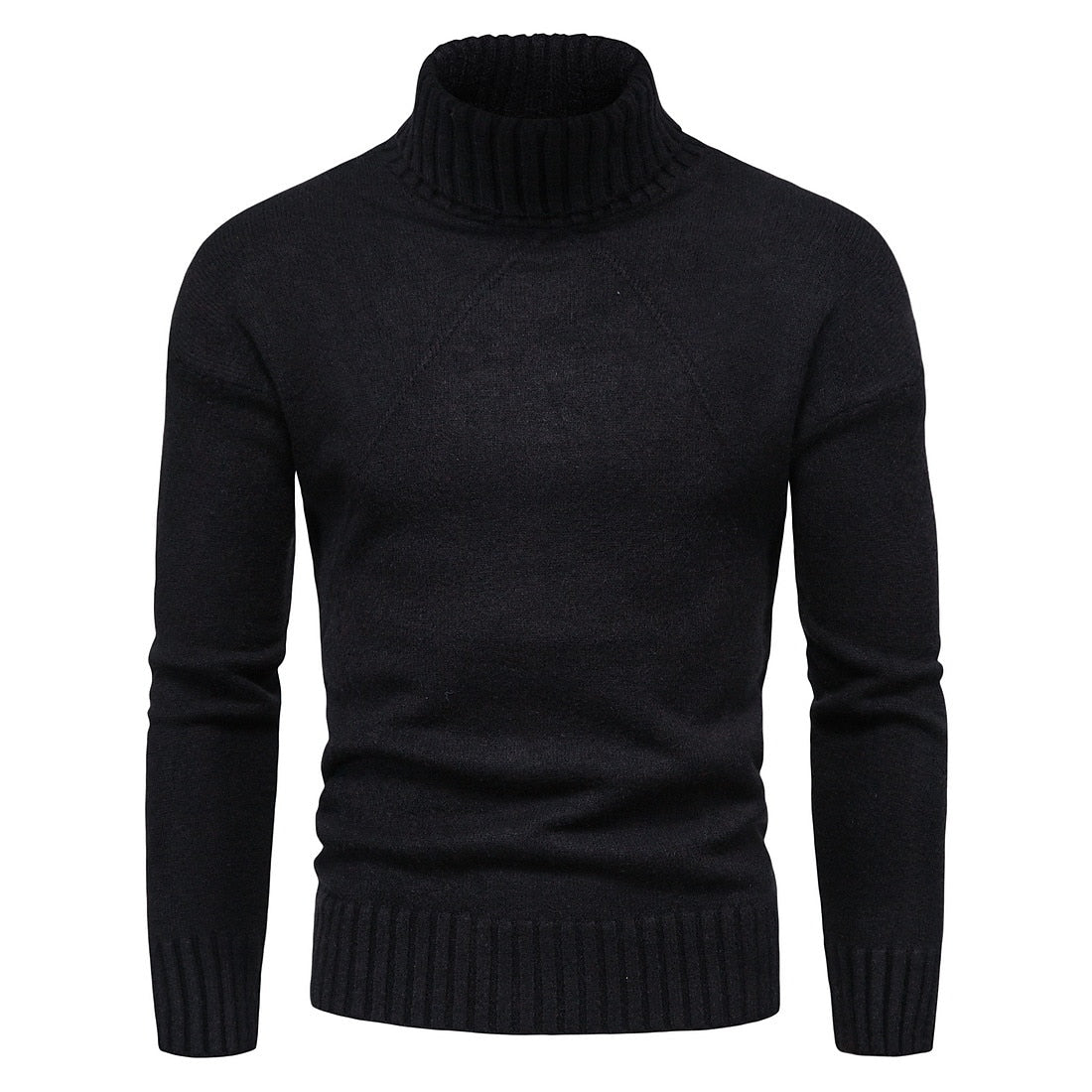 Suéter Hombre de Punto Casual Cuello Alto