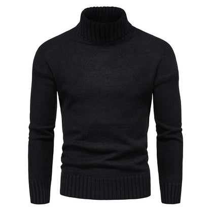 Suéter Hombre de Punto Casual Cuello Alto