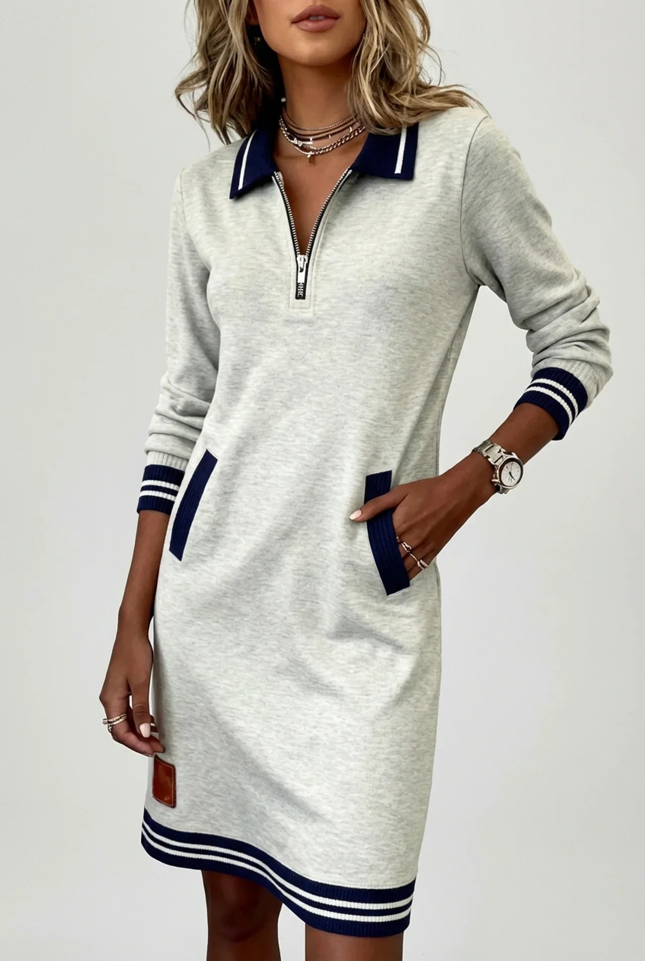 Vestido Elegante Mujer Ajuste Clásico