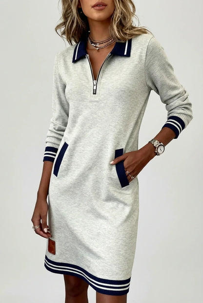 Vestido Elegante Mujer Ajuste Clásico
