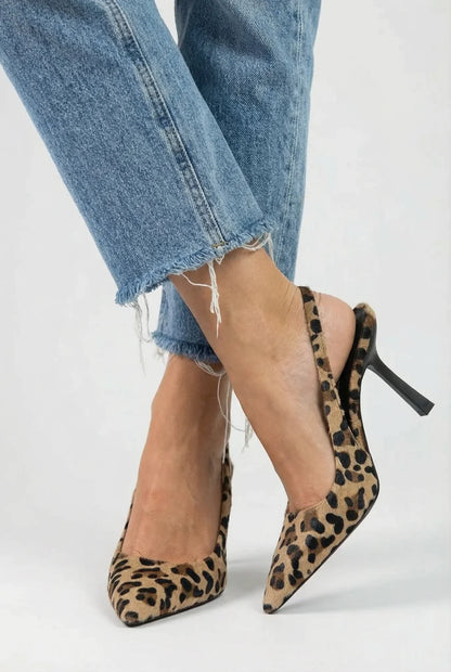 Tacones Mujer de Estampado Animal Ajuste Elegante - Mavetta