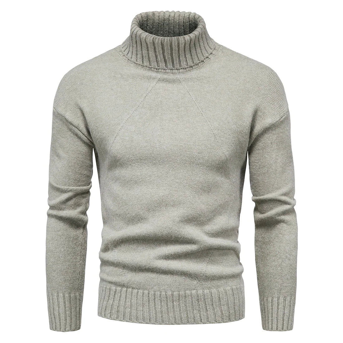 Suéter Hombre de Punto Casual Cuello Alto