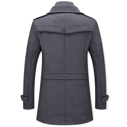 Chaqueta Hombre Casual con Cremallera y Cuello Alto