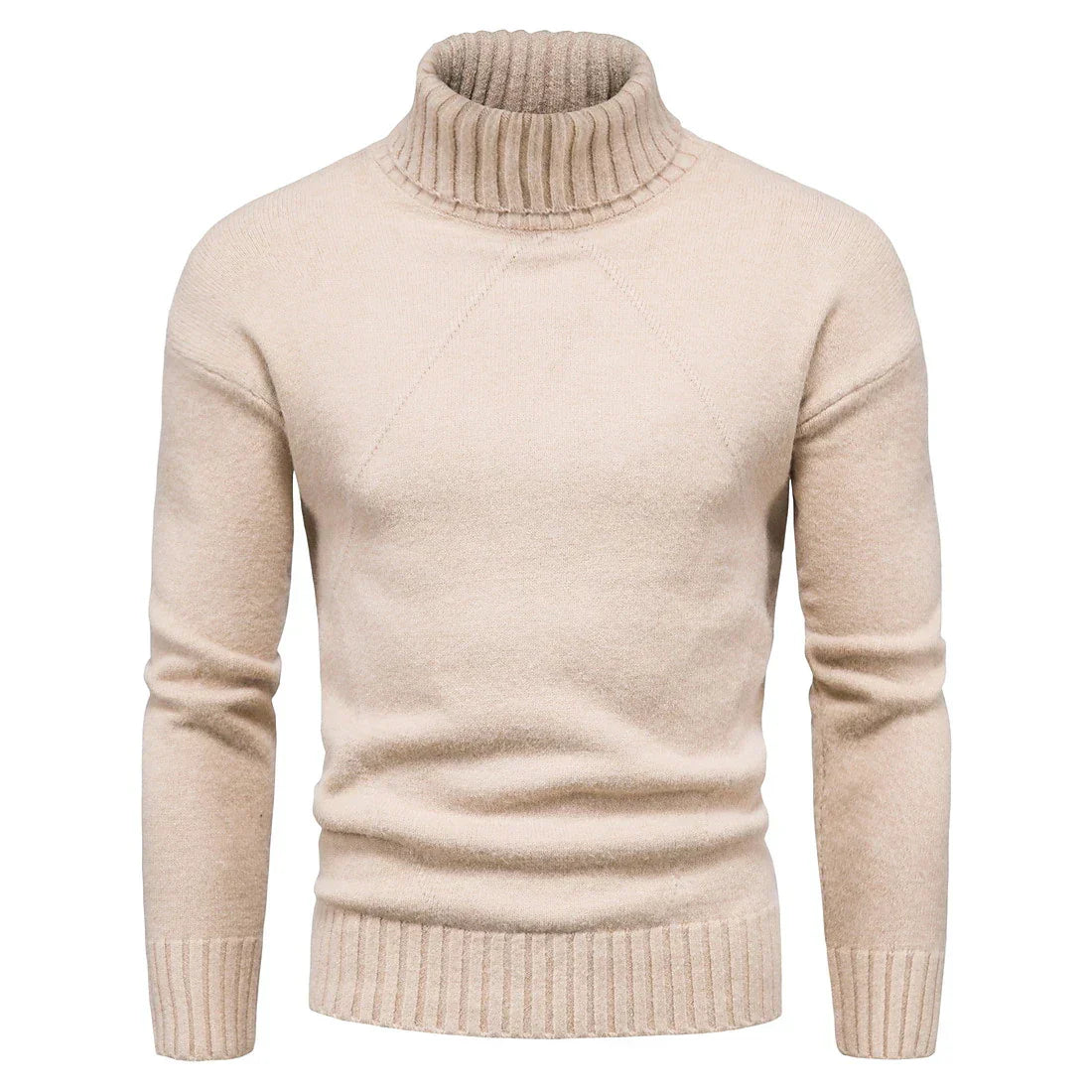 Suéter Hombre de Punto Casual Cuello Alto - Mavetta