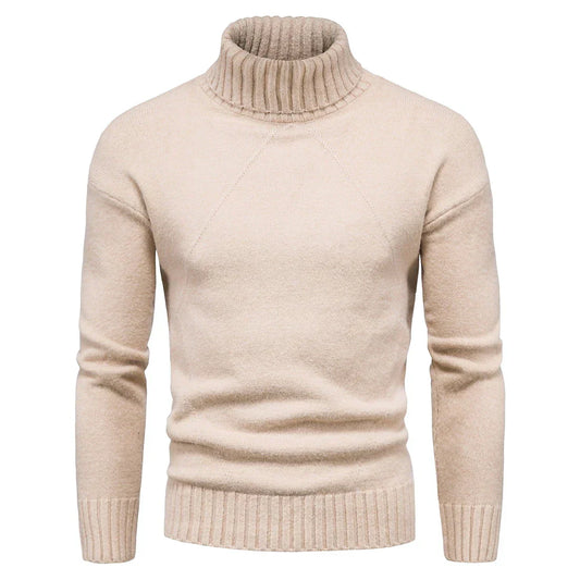 Suéter Hombre de Punto Casual Cuello Alto - Mavetta
