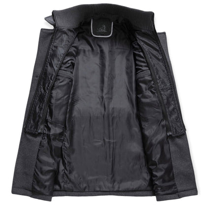 Chaqueta Hombre Casual con Cremallera y Cuello Alto