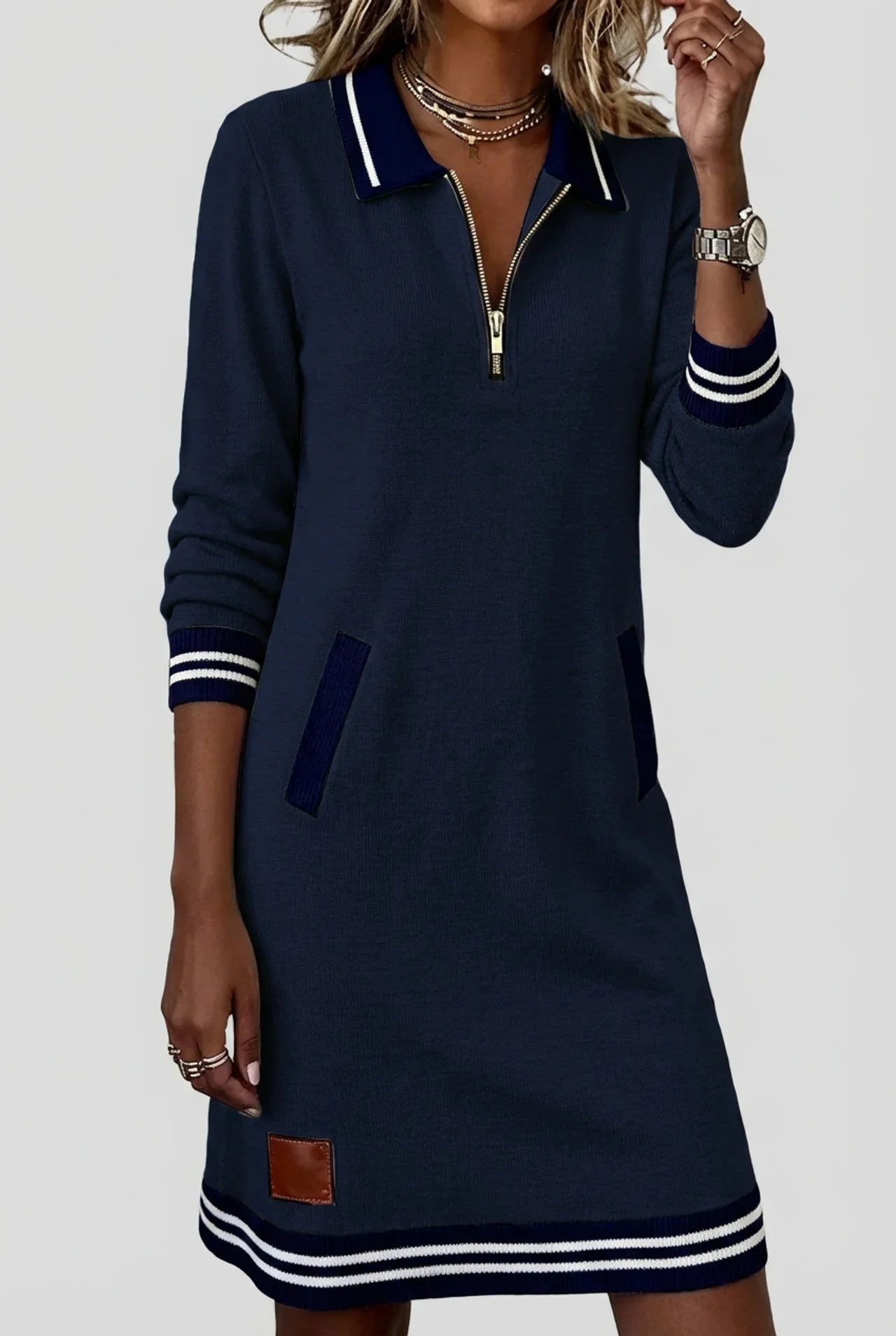 Vestido Elegante Mujer Ajuste Clásico