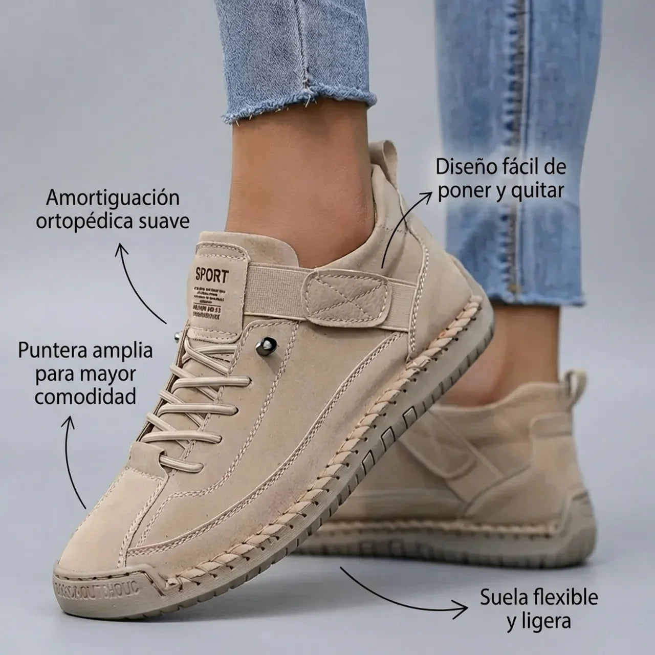 Zapatillas Ortopédicas Mujer Comodas Ajuste Ergonómico