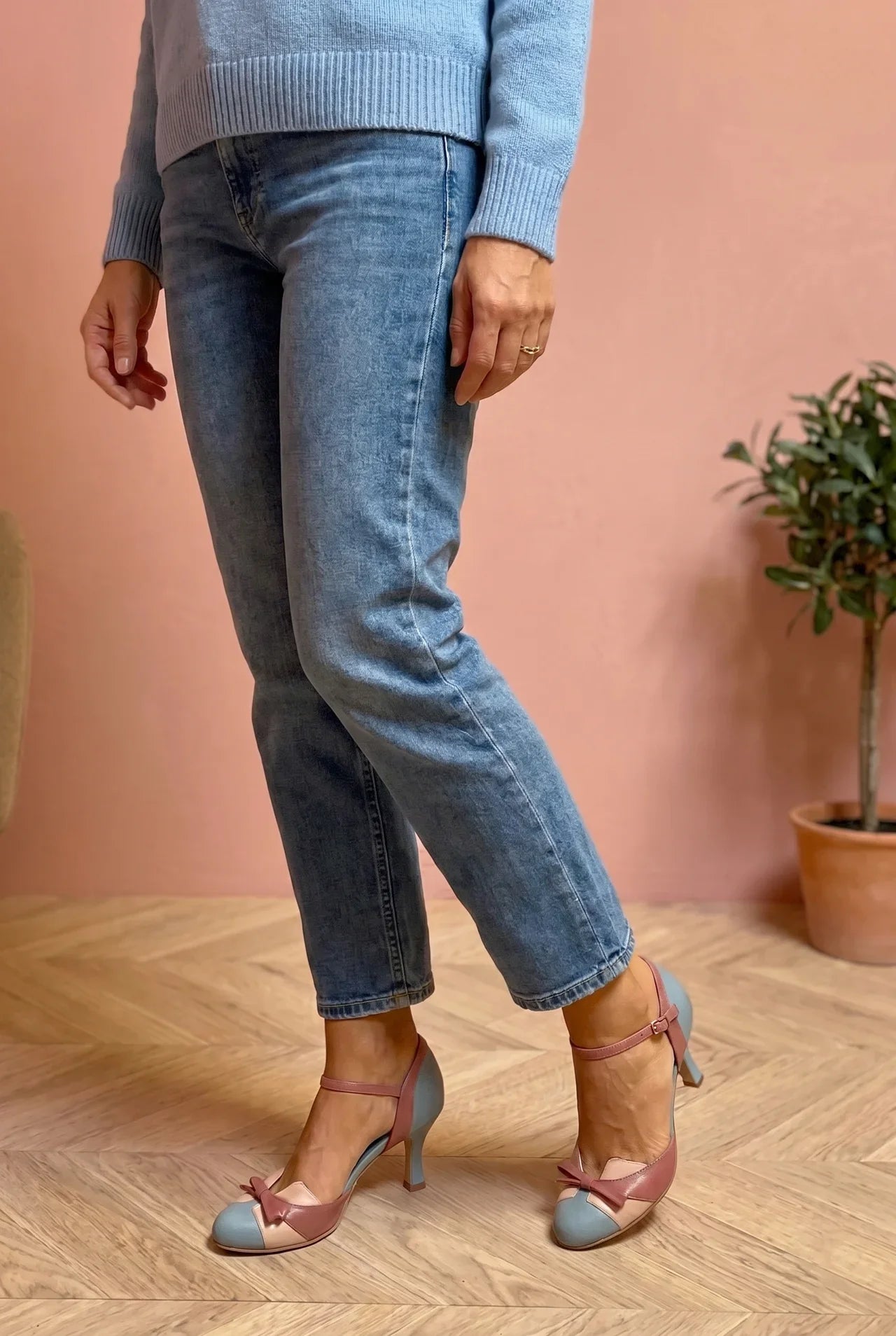 Zapatos Tacón Mujer Estilo Vintage Clásico