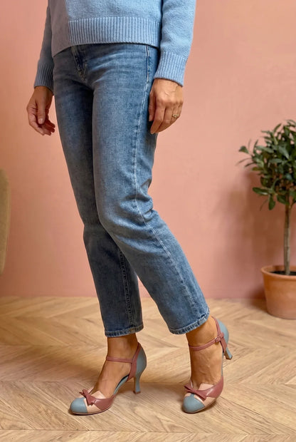 Zapatos Tacón Mujer Estilo Vintage Clásico
