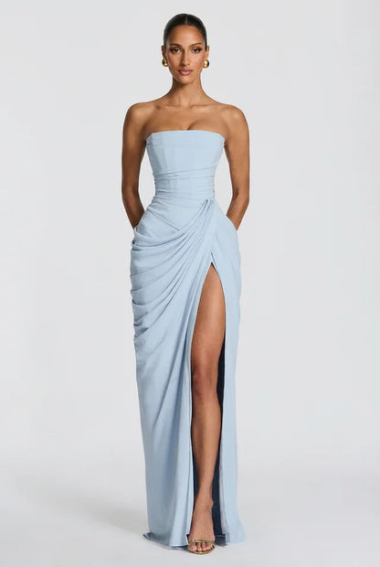 Vestido Largo Mujer Ajuste Elegante