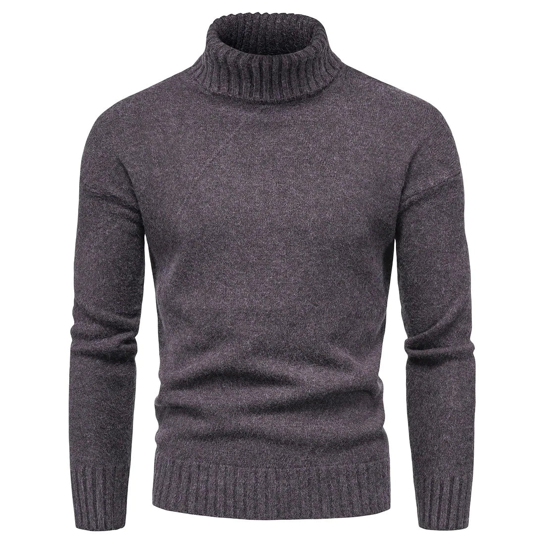 Suéter Hombre de Punto Casual Cuello Alto