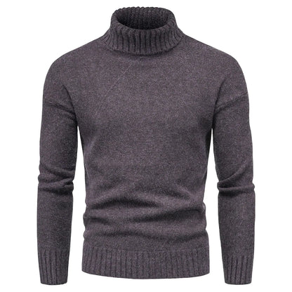 Suéter Hombre de Punto Casual Cuello Alto
