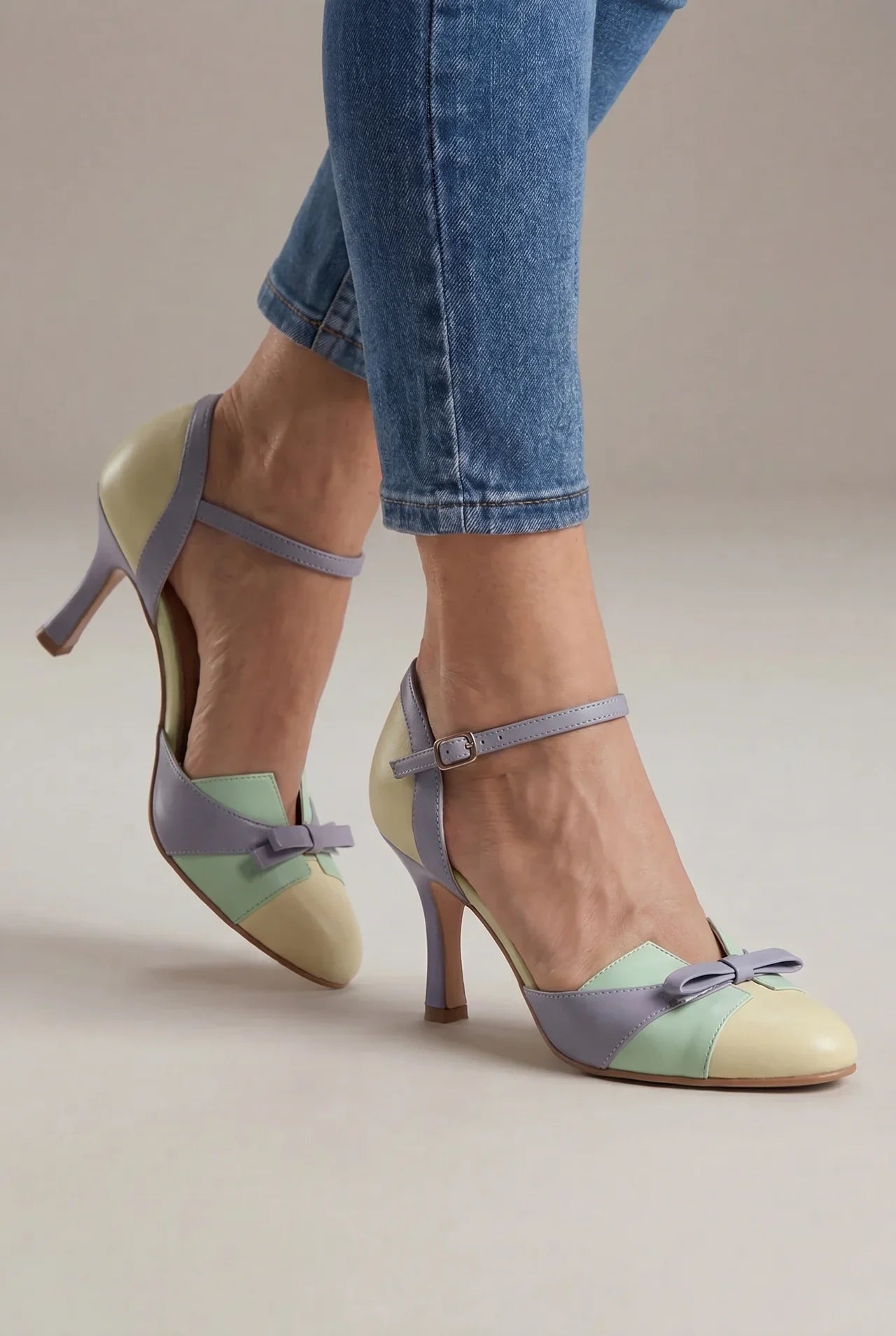 Zapatos Tacón Mujer Estilo Vintage Clásico