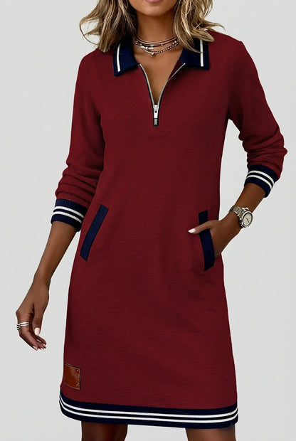 Vestido Elegante Mujer Ajuste Clásico