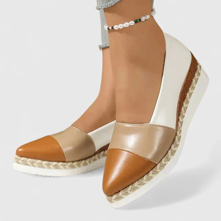 Alpargatas Mujer Plataforma Material Metálico