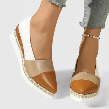 Alpargatas Mujer Plataforma Material Metálico