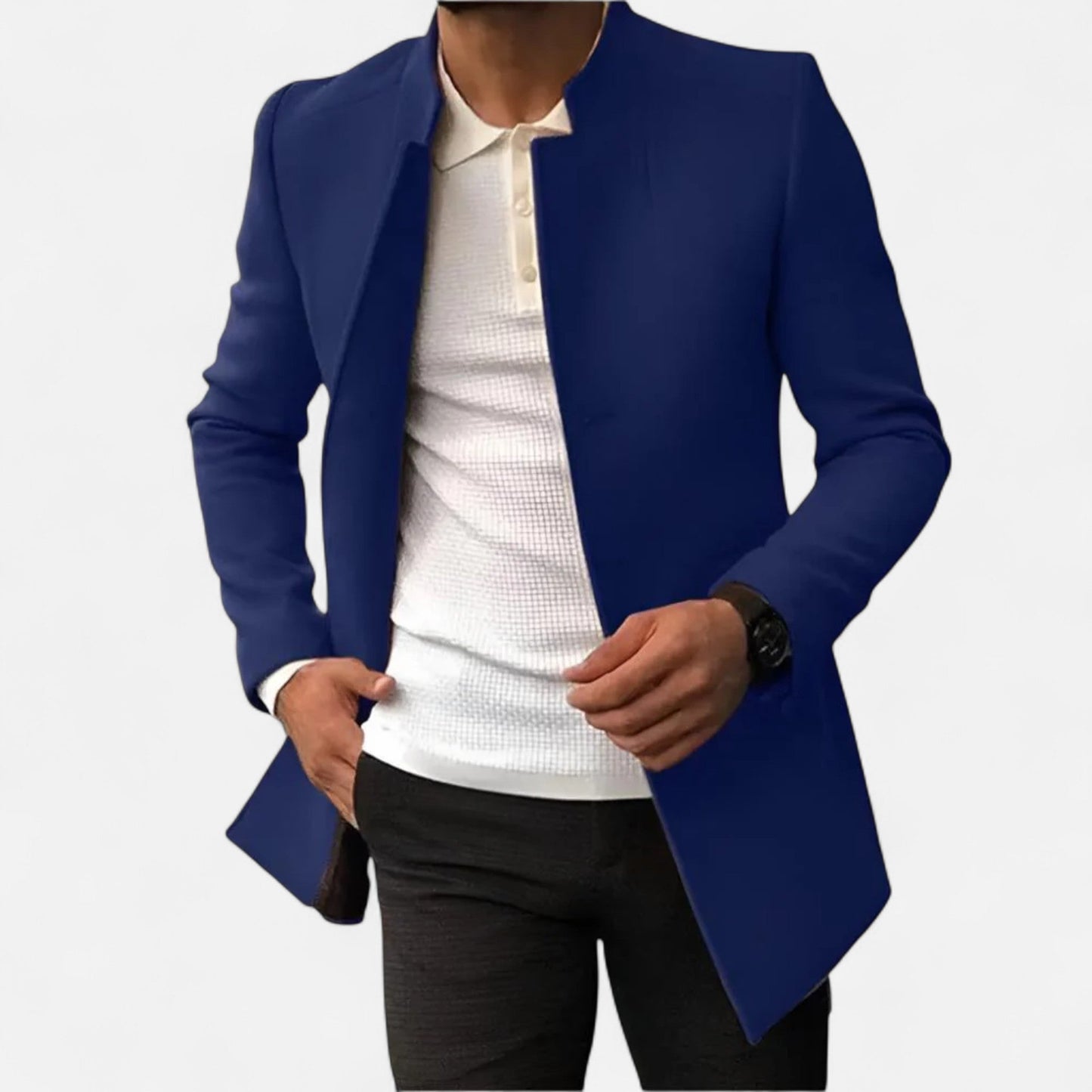 Abrigo Hombre de Lana Corte Clásico Elegante