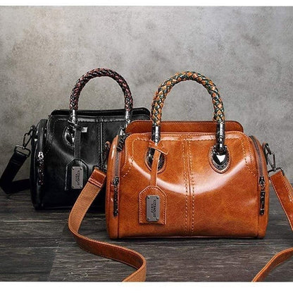 Bolso Tote Mujer Estilo Retro Estructurado
