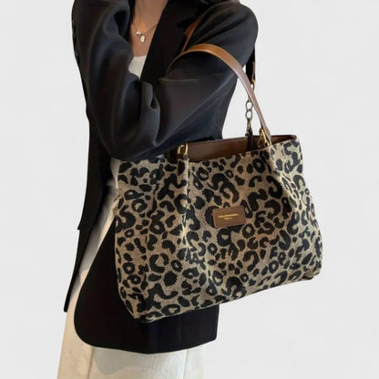 Bolso Mujer de Material Estampado Animal Ajuste Elegante