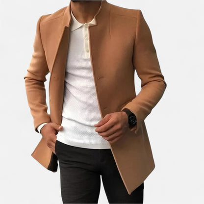 Abrigo Hombre de Lana Corte Clásico Elegante