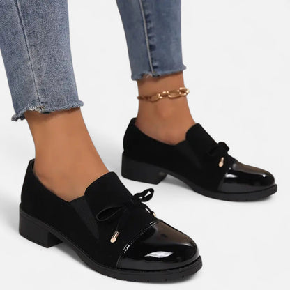 Mocasines Mujer Estilo Retro Detalle Lazo