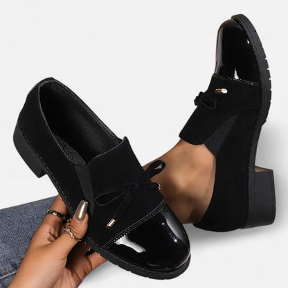 Mocasines Mujer Estilo Retro Detalle Lazo