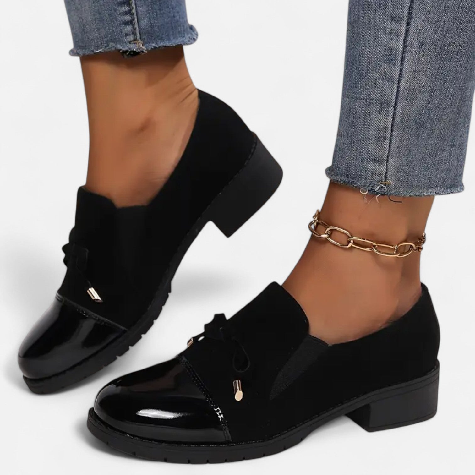 Mocasines Mujer Estilo Retro Detalle Lazo - Mavetta