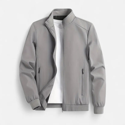 Chaqueta Ligera Hombre con Cremallera y Cuello Alto