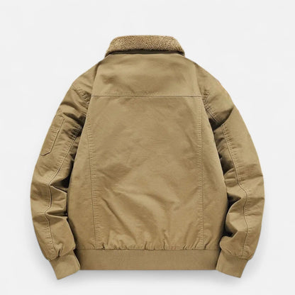 Chaqueta Hombre Invierno Algodón y Lana Ajuste Clásico