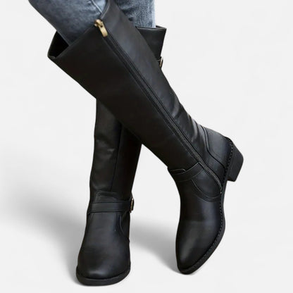 Botas Altas Mujer Tacón Medio Elegantes