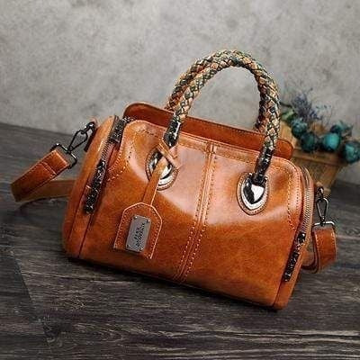 Bolso Tote Mujer Estilo Retro Estructurado