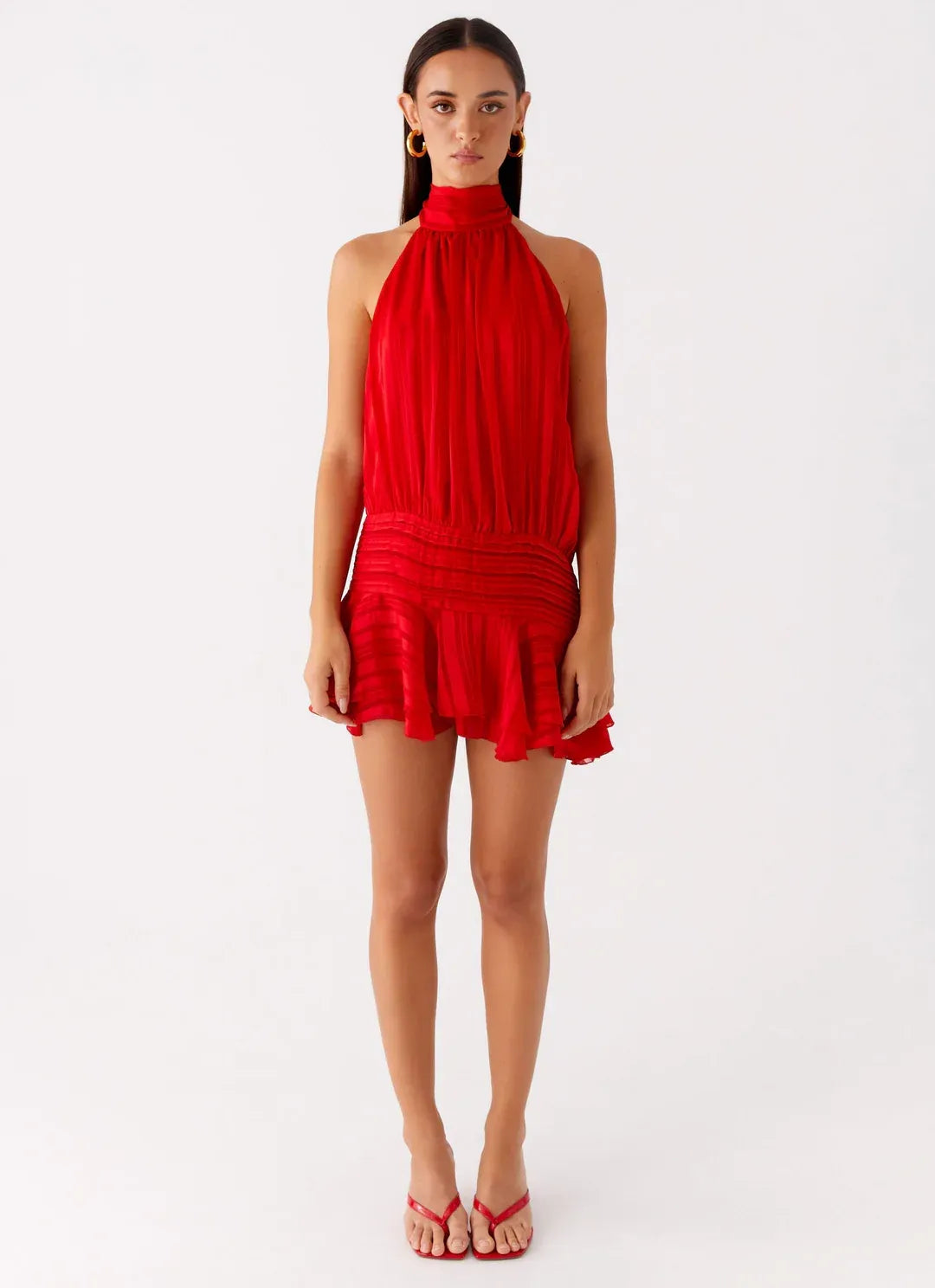 Vestido mini mujer Casual Escote halter