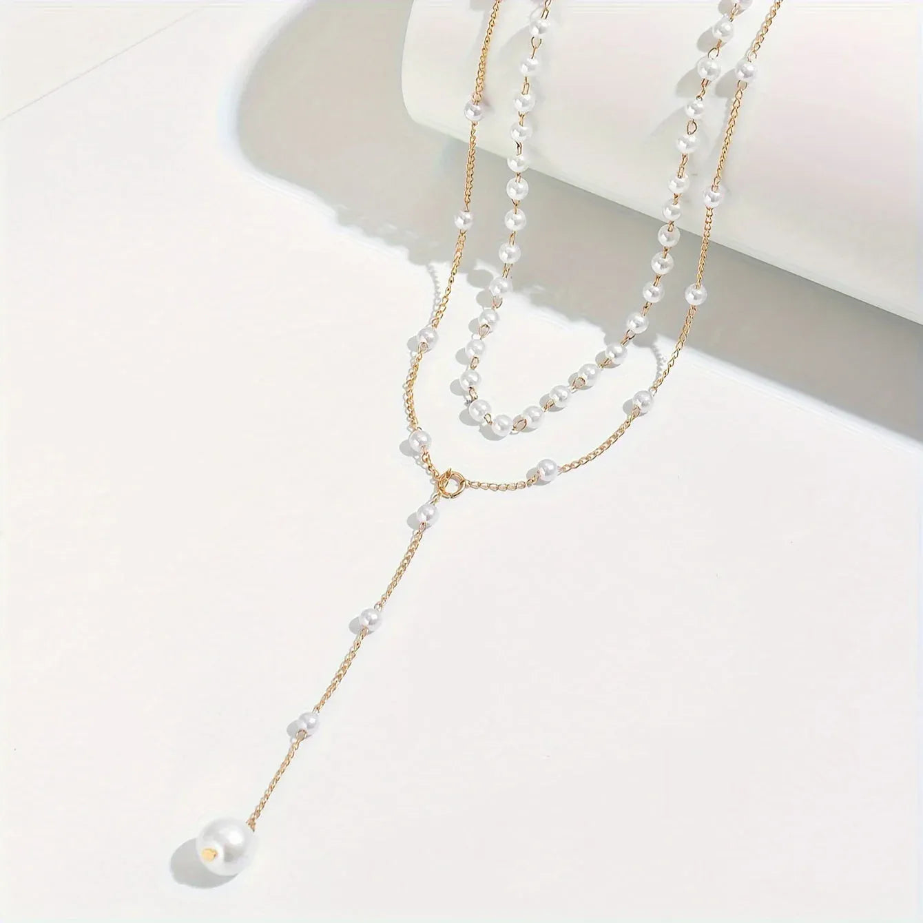 Collar Mujer de Perlas en Capas