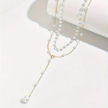 Collar Mujer de Perlas en Capas