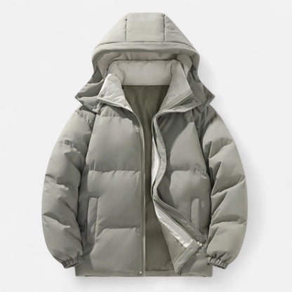 Chaqueta Acolchada Hombre con Capucha Desmontable Invierno